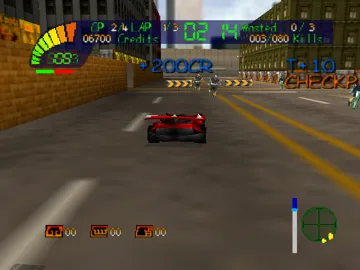 Carmageddon 64 (USA) screen shot game playing